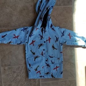 Boys 2T airplane rain jacket